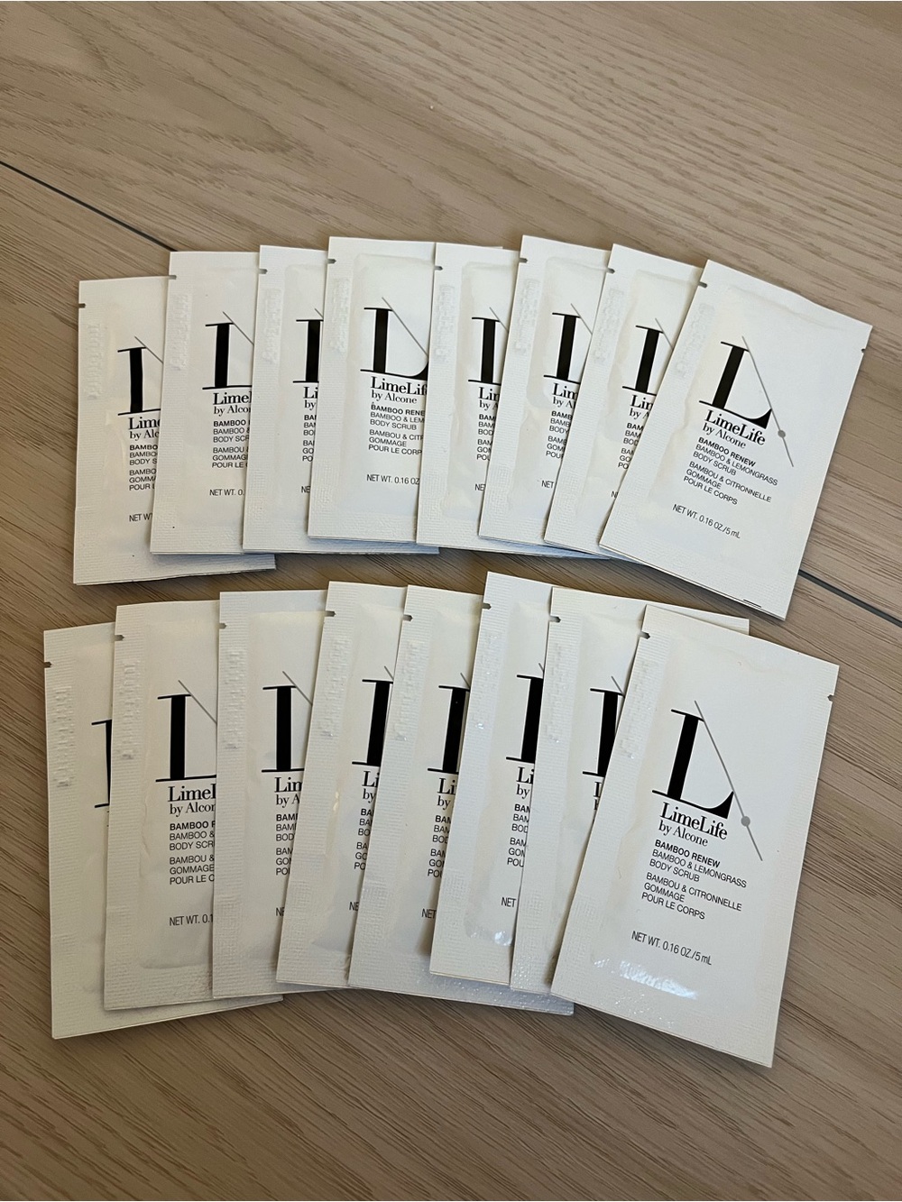 LimeLife by Alcone Bamboo Renew Body Scrub Travel Size Samples